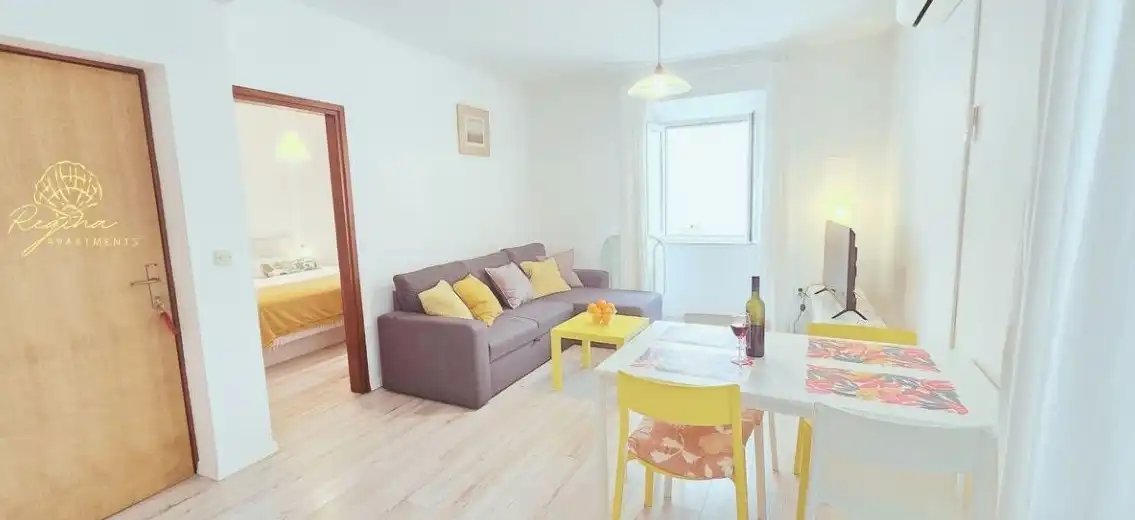 Apartment 1 in Cavtat with bedroom and living area